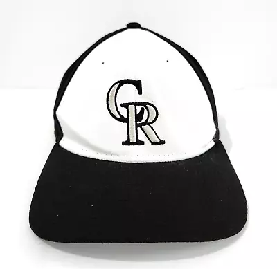 Colorado Rockies New Era 9Forty Baseball Cap Hat Black & White Hook & Loop • $16.90