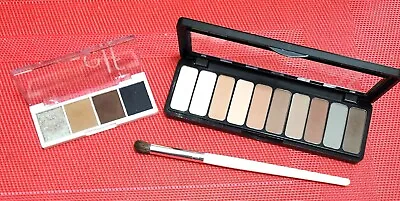 Elf 10 Shadow Palette-Mad For Matte Nude Mood Travel Palette & Brush • $12