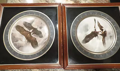 2 Framed (Wings Of Freedom)  Mario Fernandez  Fountainhead 1986 EAGLE Plates • $84.99