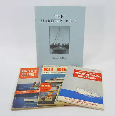 VTG Lot Of 4 Build A Boat Booklets - Freighter Travel Guide Book - Build Boats • $34.99