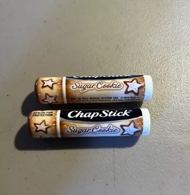CHAPSTICK SUGAR COOKIE Flavor Lip Balm Lot Of 2 New & Sealed YUM! • $12.95