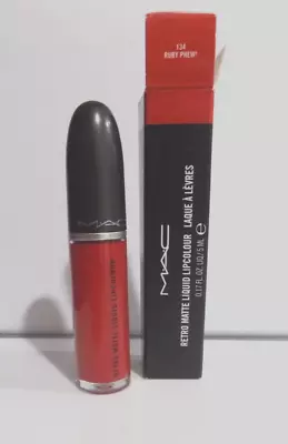 AUTHENTIC!~MAC Retro Matte Liquid Lipcolour Shade ~134 RUBY PHEW!~ 0.17oz/ 5ml • $19.50