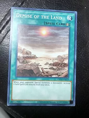 Demise Of The Land - OP14-EN019 - Common Unlimited Yugioh Card • $4