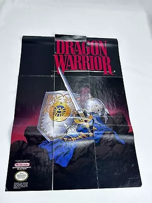 Dragon Warrior Dungeon Map Strategies Foldable Poster NES Nintendo Map On Back • $14.99