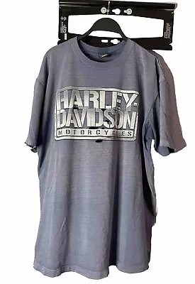 Vintage 90s Faded Thrashed Harley Davidson Motorcycles Shirt • $50