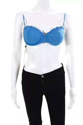 ViX Swimwear Womens Scales Nissi Bikini Top Blue Size M • $36.29