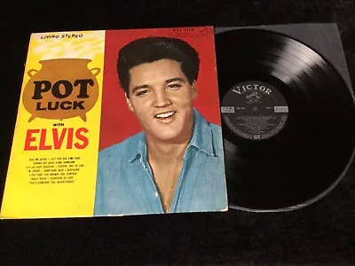 Elvis Presley Lp Shp-5087 Pot Luck Japan Rare Orig Victor  Liv Stereo Black Lbl • $32