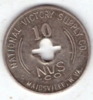 Ntl Victory Coal Mining Co Scrip 10 Maidsville West Virginia Monongalia County F • $6.95