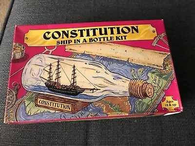 NEW USS Constitution Ship Build Your Own Ship In A Bottle Model Kit  #203 • $25