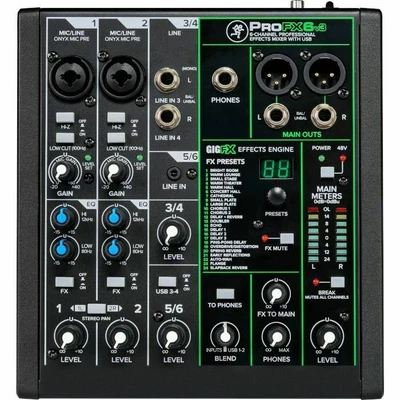 £167.51 • Buy Mackie ProFX6v3 6-Channel Professional USB Studio Mixer With Effects