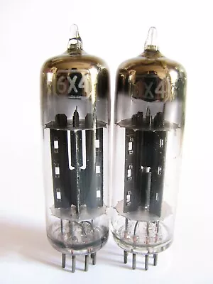 2 Matched 1950s RCA 6X4(EZ90) Rectifier Tubes- 539B Tests@ 89/89 90/94 Min:54 • $22.95