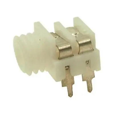 3.5mm Mono Jack Socket Panel Mount PCB White CL1384W • £5.19