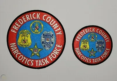 MD Frederick Narcotics Task Force State Police Patch Set  Federal HSI Maryland  • $8.39