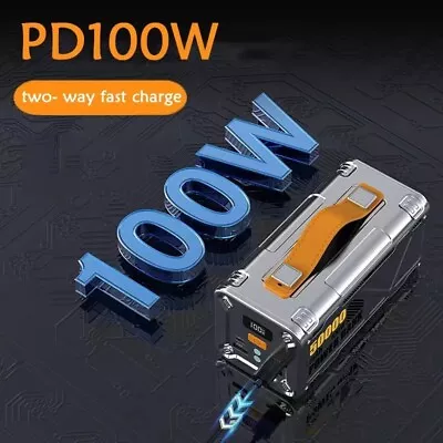 50000mAh 100W Power Bank Fast Charger External Battery Large Capacity For Laptop • $129.99
