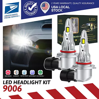9006 LED Headlight Bulbs Low Beam White Super Bright For Chevy Silverado 2500HD • $16.39