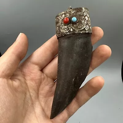 Very Unique Rare Ancient Nagaland Tribe Goat Horn Pendant • $102