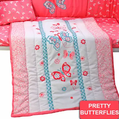 £39.98 • Buy Soft Fun Baby Nursery Bed Bedding Set Cot Quilt Duvet Bumper Fitted Sheet Pillow