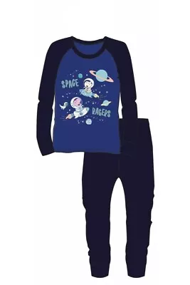 £9.99 • Buy Boys Official George Peppa Pig Space Ragers Cotton Longsleeve Nightwear Pyjamas