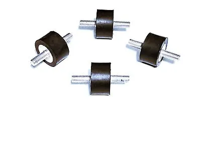 4 Rubber Vibration Isolator Mounts(1-1/4 Dia X 3/4 Thk) 5/16-18 X 9/16 Long Stud • $20