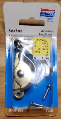 National Hardware N148-684 Crescent Rigid Sash Lock 1.68 L X 2.45 W X 0.88 D In. • $1.79