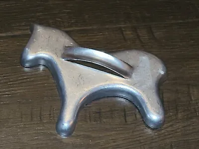 Vintage Metal Cookie Cutter Horse Animal  Aluminum • $9.99