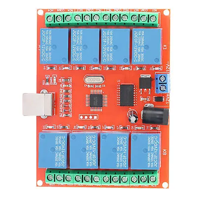 £13.50 • Buy 12V 8-channel Computer USB Controller Switch Relay Module PC Smart Controller