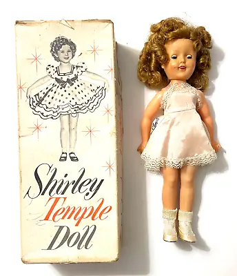 SHIRLEY TEMPLE ST-12 IDEAL DOLL W/ PINK SLIP PANTIES SHOES & SOCKS W/ BOX • $38.99