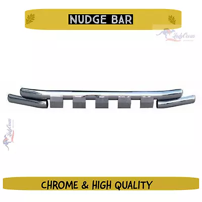 To Fit NISSAN NAVARA - CHROME STAINLESS STEEL NUDGE BAR • $799