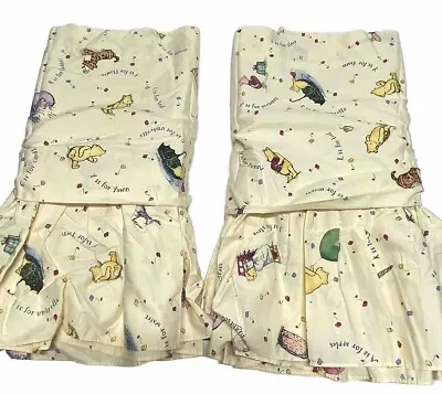 Disney Classic Winnie The Pooh Window Valance By Red Calliope Set Of 2 80 X 20 • $26.69