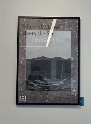 Damien Hirst ‘Where The Land Meets The Sea’ Signed Art Poster HENI Blue 🟦 • £154.95