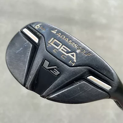 $39.09 • Buy Adams Idea Tech V3 Degree 6 Iron Hybrid Regular Flex Bassara Graphite 39”