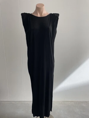 $104 • Buy Scanlan Theodore Black Tshirt Shoulder Pad Dress Size Medium