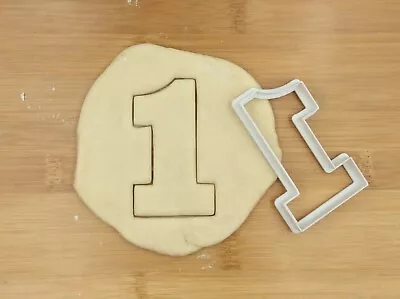 Number One Digit 1 Cookie Cutter Biscuit Fondant  Mold | Large 8 Cm High • $8.93