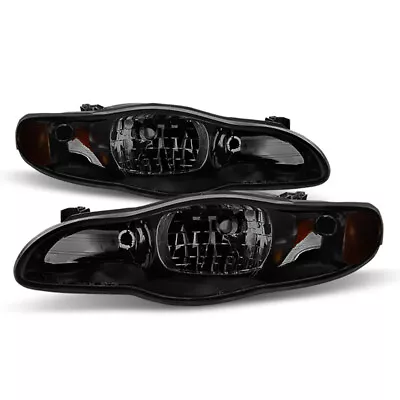 00-05 Chevry Monte Carlo SS  SINISTER BLACK  Smoke Headlight Assembly Lamp Pair • $169.95