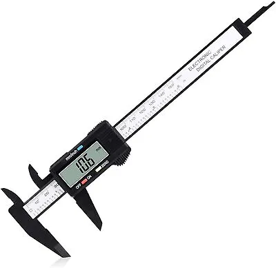 6  150mm Digital Micrometer Caliper Measuring Tool LCD Vernier Gauge Metric Tool • $9.29