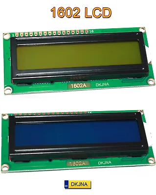 1602 16x2 LCD Display Module Blue Yellow/ Green Serial Arduino  Pi ESP32 ESP8266 • £3.90