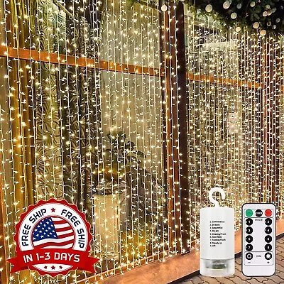 Decoracion Para Fiestas Cortina De 300 Luces LED Bodas Fiestas Party Dormitorio • $49.99