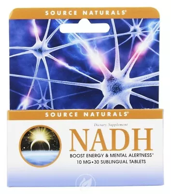 HIGHER STRENGTH 10mg  - Source Naturals NADH Lozenges - 30 Tablets • $122.99