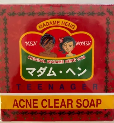 1 Bar MADAME HENG Acne Clear SOAP BAR MERRY BELL ORIGINAL THAI 150 Grams • $14.99