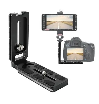 Aluminum QR L Plate SLR Camera L Bracket Clamp Mount For CamFi Arca Swiss Tripod • $17.37