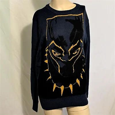 $24.99 • Buy Marvel Sweater Avengers Black Panther King T'Challa Crew Neck Mens Womens S