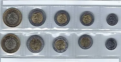 2023 Mexico Brilliant Uncirculated Five Coin Year Set In Nice Display! • $14