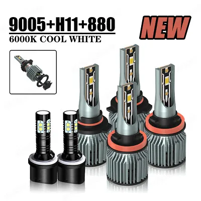 For Corvette C5 1997-2004 Combo 6000K LED Headlight Hi/Lo Beam Fog Light Bulbs • $55.99