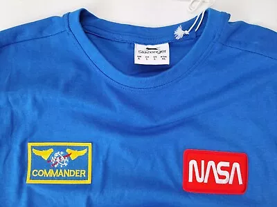 T Shirts Mens.size L.NASA Iron Patches.ideal Present.same Day Dispatch.apollo 11 • £8.50