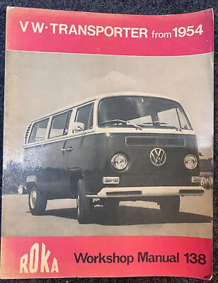 $17.95 • Buy Volkswagen VW Bus Transporter 1954-1971 Tune-up Shop Repair Service Manual Roka