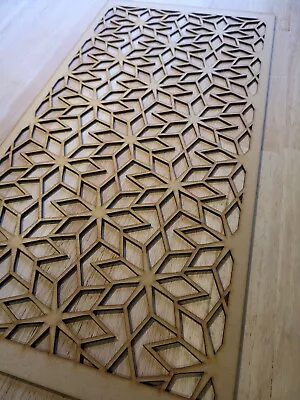 Geometric Star Screen Decorative Radiator Cabinet Panel 2FT X 4FT 3mm 6mm 0008 • £24.65