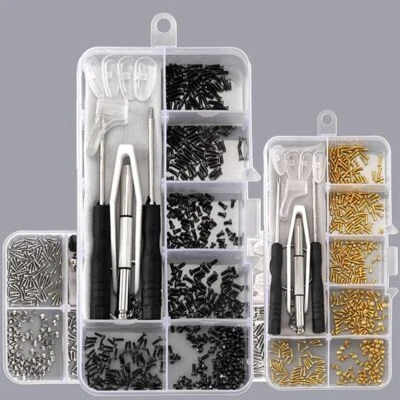 $14.15 • Buy Glasses Screws Glasses Screws Sets Eyeglass Nose Pads Sunglass Repair Tool