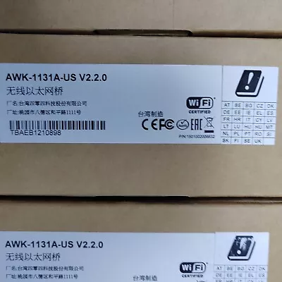 MOXA   AWK-1131A-US V2.2.0    Wireless Ethernet Bridge NEW IN BOX • $520