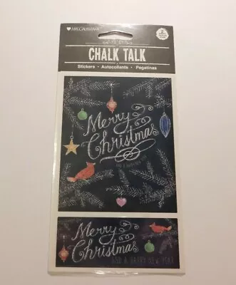 Mrs Grossman's Lot 2 Sheets Package Chalk Talk Merry Christmas 2014 Stickers  • $2.99