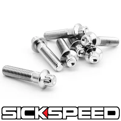 5 PC CHROME WHEEL BOLTS FOR 3 PIECE WHEELS/RIM LIP 44MM THREAD 8x1.25 P12 • $9.88